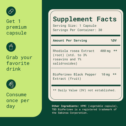 Basewell® Rhodiola Rosea [400mg]