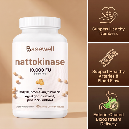 Basewell® Enteric-Coated Nattokinase 10,000 FU